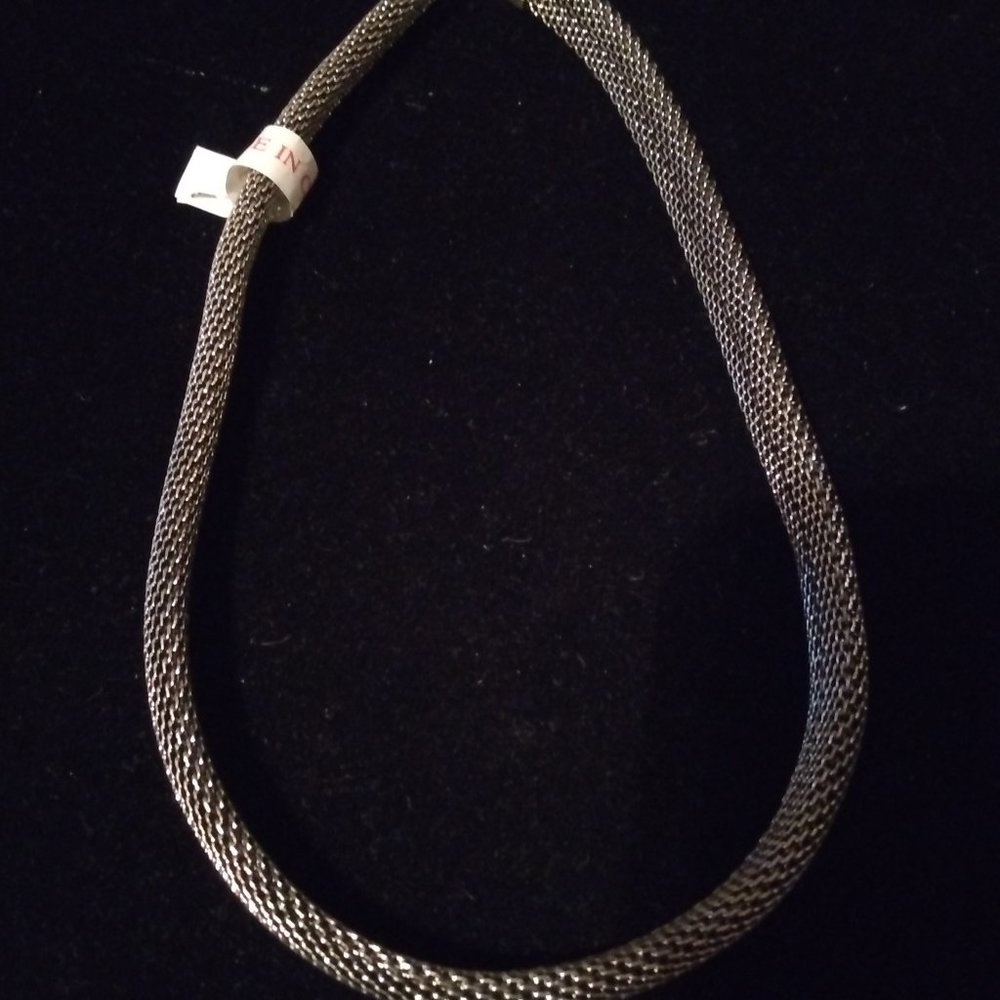 Silver Snake Rope Choker